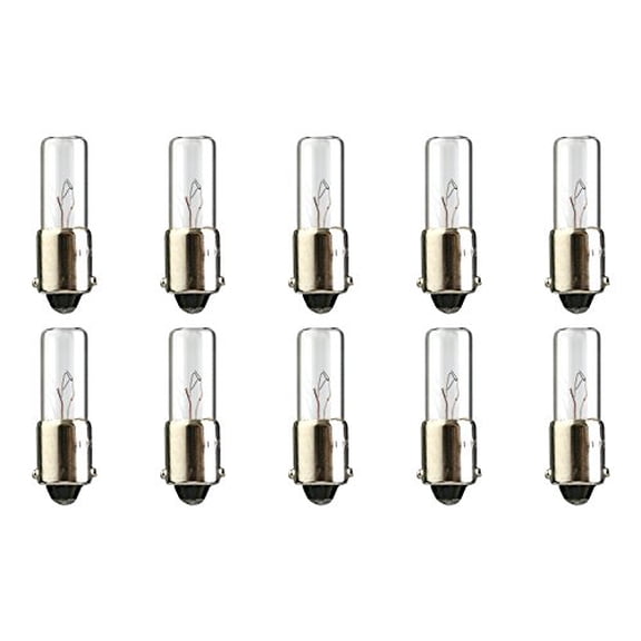 CEC Industries #120MB6 Bulbs, 120 V, 6 W, BA9s Base, T-2 shape (Box of 10)