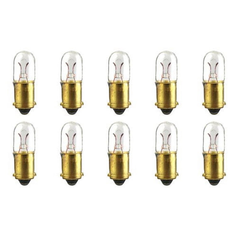 CEC Industries #1446 Bulbs – 12V 2.4W E10 Miniature Screw Base, G-3.5 Shape, 10-Pack For Toy Trains & Indicators