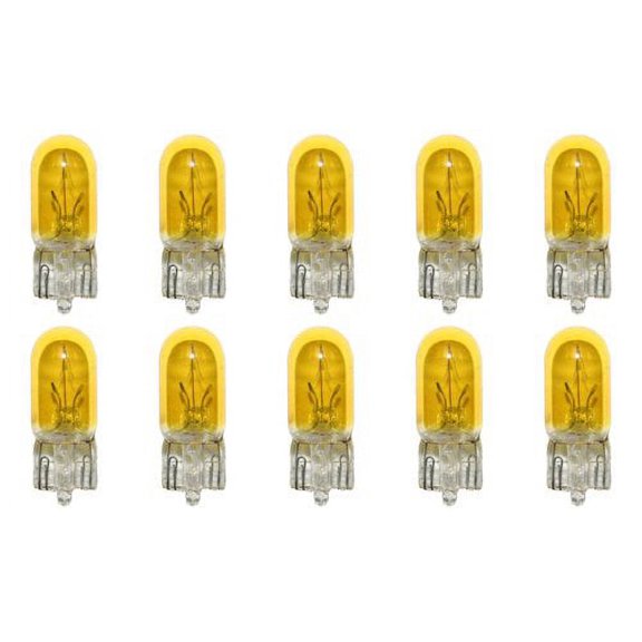 CEC Industries #194Y (Yellow) Bulbs, 14 V, 3.78 W, W2.1x9.5d Base, T-3.25 shape (Box of 10)