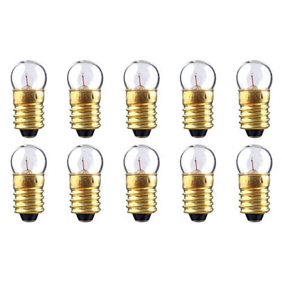 CEC Industries #245 Bulbs, 2.46 V, 1.23 W, E10 Base, G-3.5 shape (Box of 10)