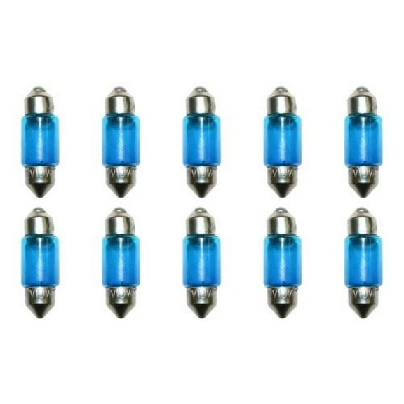 CEC Industries #3175B (Blue) Bulbs, 12 V, 10 W, SV8.5-8 Base, T-3.25 shape (Box of 10)