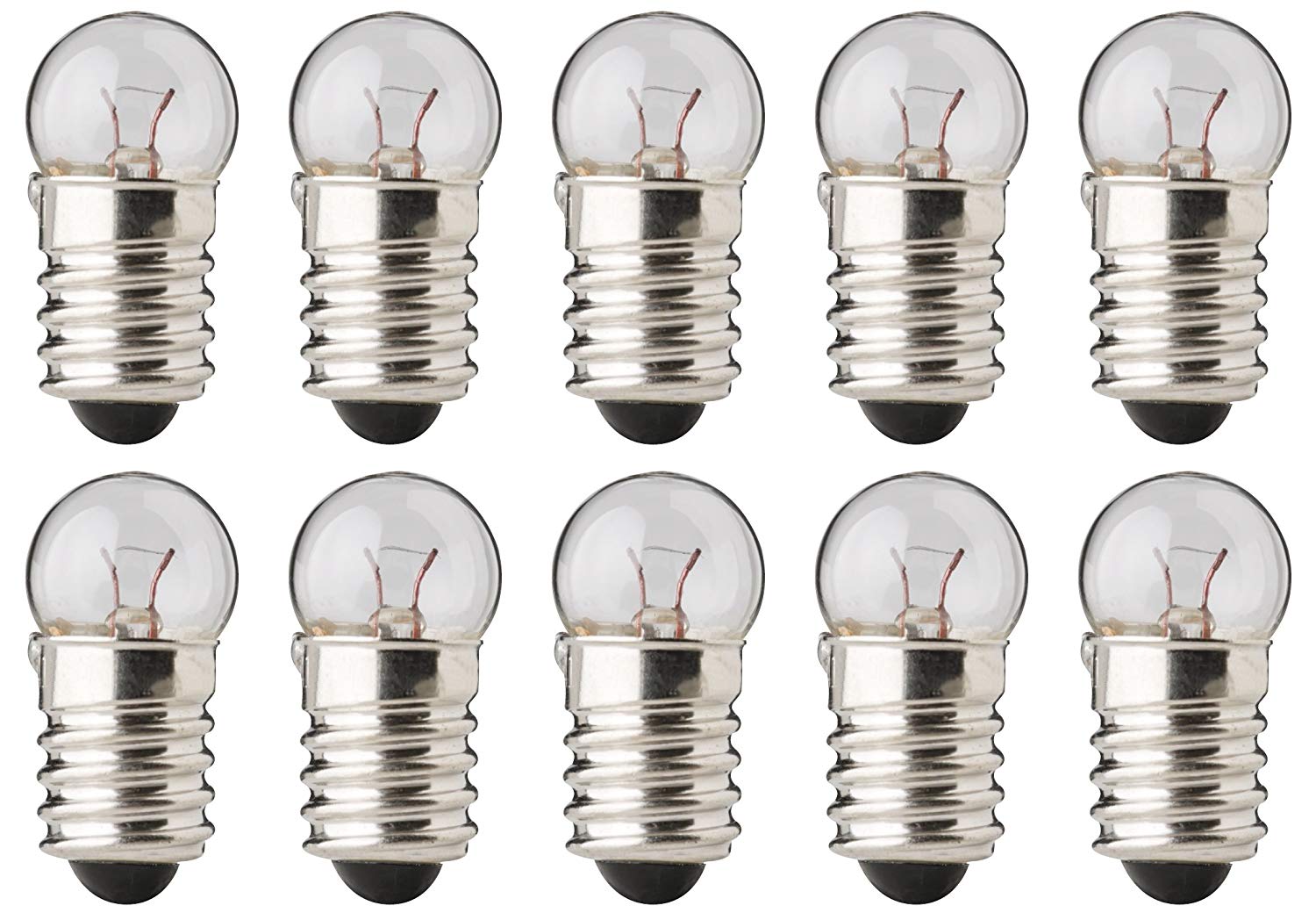 CEC Industries #3966 Bulbs, 12 V, 3 W, E10 Base, G-3.5 shape Box of 10