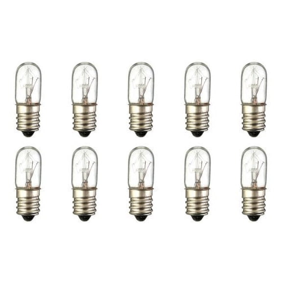 CEC Industries #3T4/120V Bulbs, 120 V, 3 W, E12 Base, T-4 shape (Box of 10)