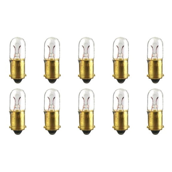 CEC Industries #47 Bulbs, 6.3 V, 0.945 W, BA9s Base, T-3.25 shape (Box of 10)
