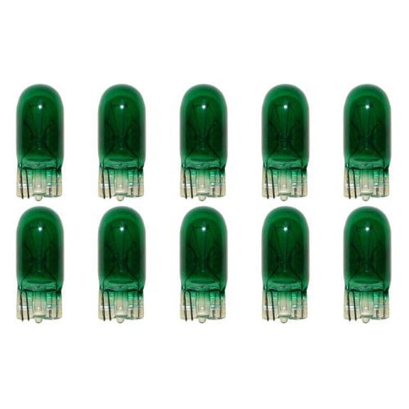 CEC Industries #555G (Green) Bulbs, 6.3 V, 1.575 W, W2.1x9.5d Base, T-3.25 shape (Box of 10)