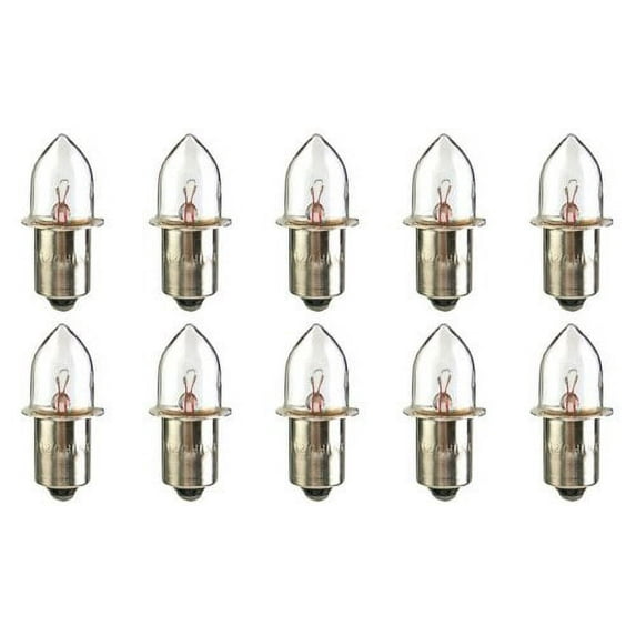 CEC Industries KPR118 Bulbs, 7.2 V, 3.96 W, P13.5s Base, B-3.5 Shape (Box of 10)