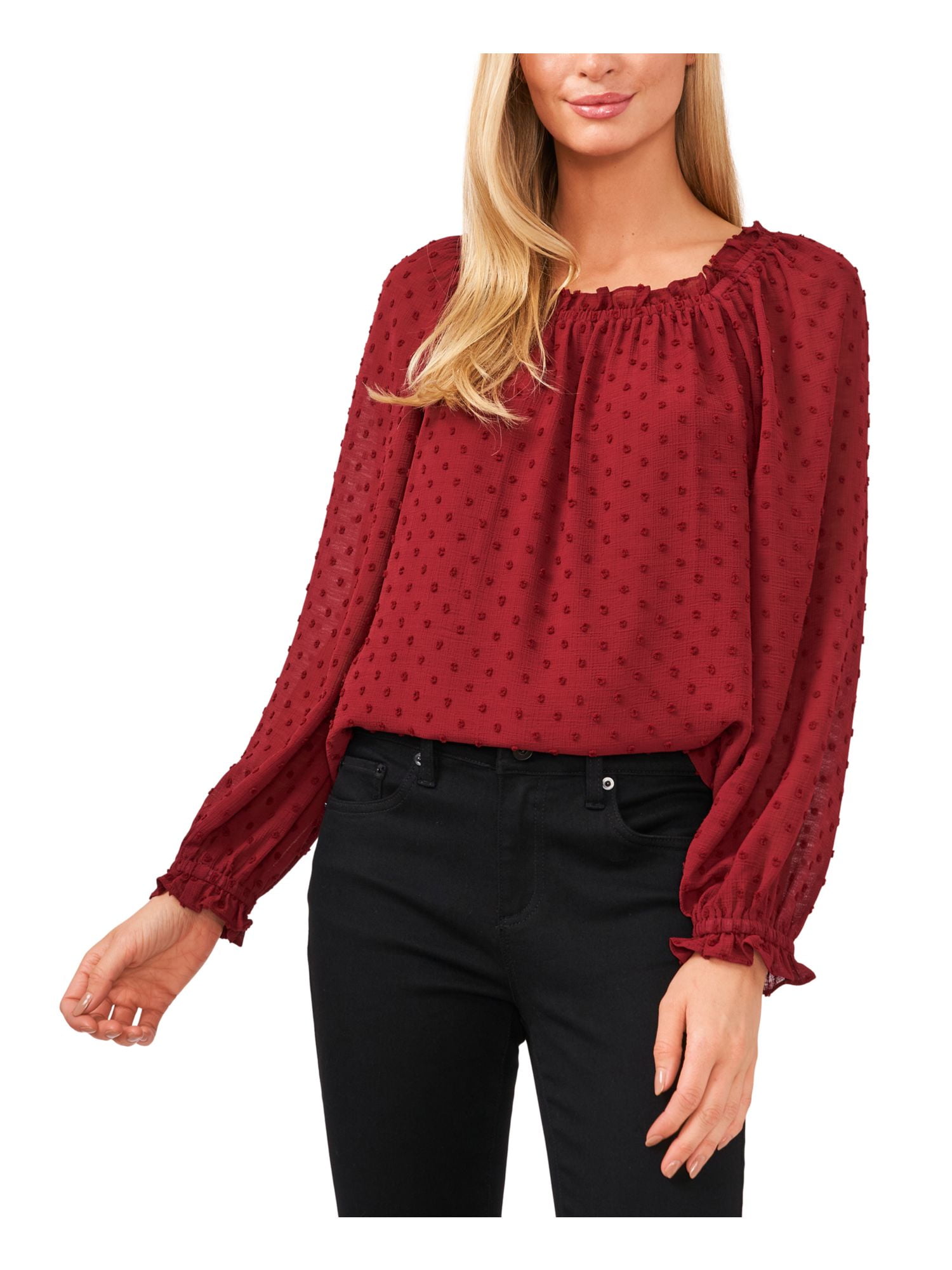 cece square neck blouse
