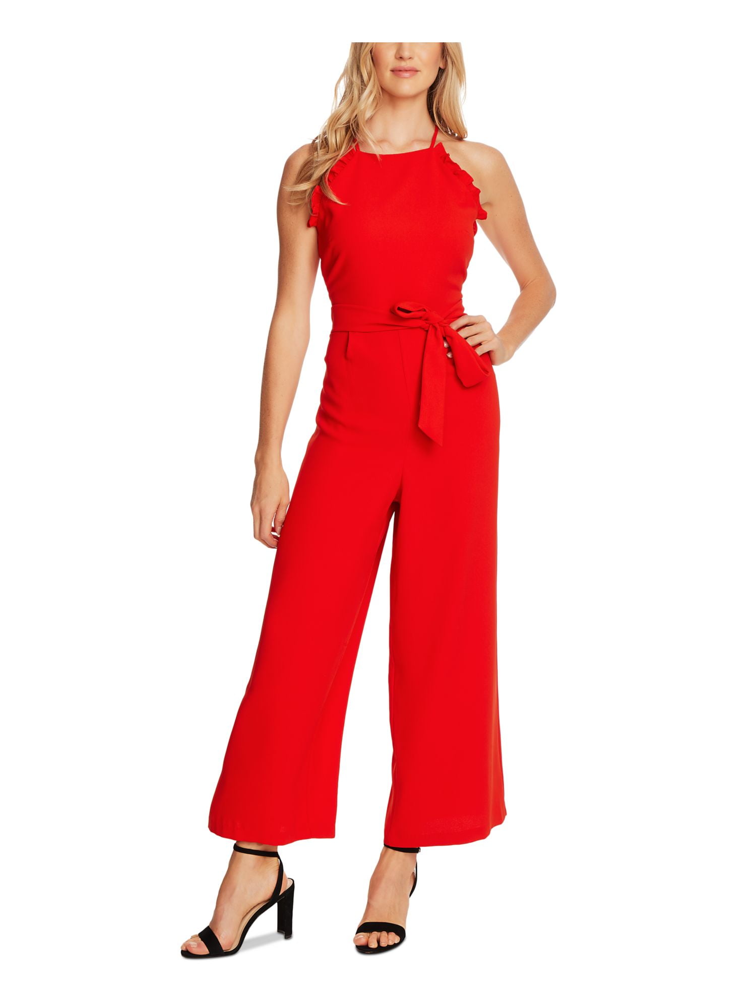 Do+Be Red Strapless Ruffle Jumpsuit- Size S – The Saved Collection