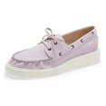 thumbnail image 1 of CECELIA NEW YORK Reedy Lace Up Lilac Purple Leather Boat Shoe Loafer (Lilac, 6), 1 of 5