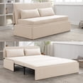 thumbnail image 1 of CECER 3 in 1 Convertible Sleeper Sofa Bed, Twin Size Pull Out Couch for Living Room - Beige, 1 of 9