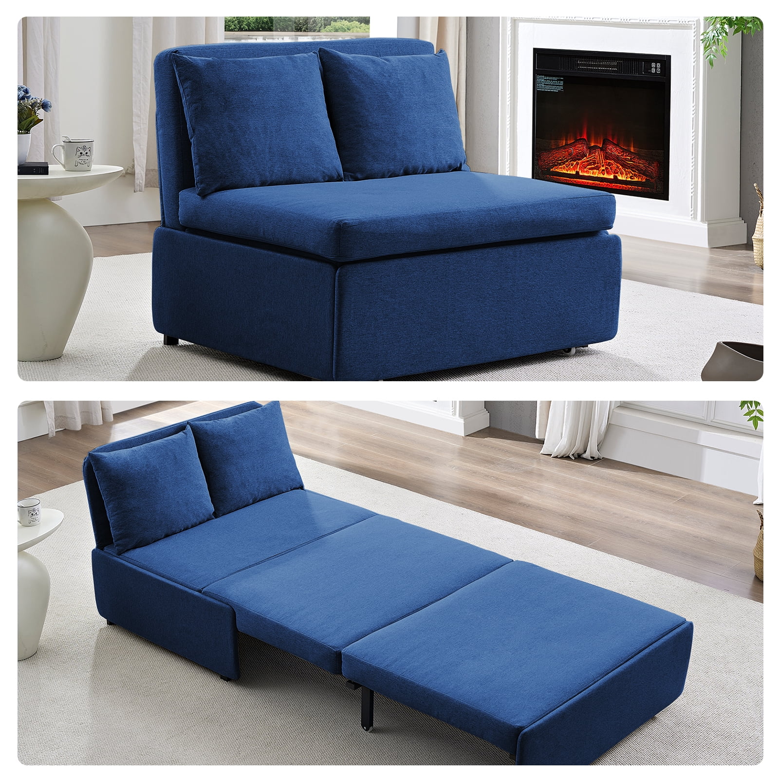 CECER 3 in 1 Convertible Sleeper Sofa Bed, Twin Size Pull Out Couch for ...