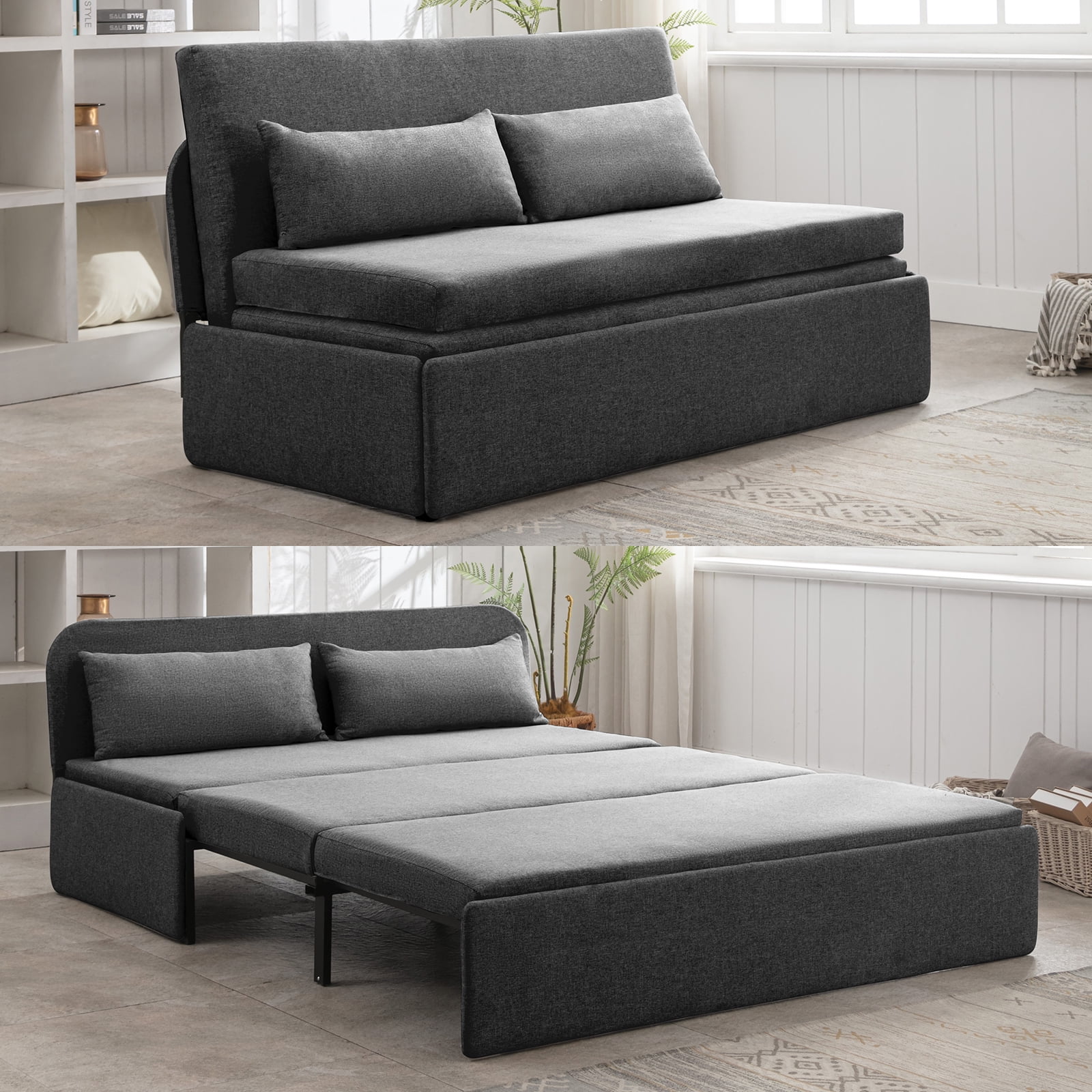 CECER 3 in 1 Convertible Sleeper Sofa Bed, Twin Size Pull Out Couch for ...