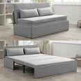 thumbnail image 1 of CECER 3 in 1 Convertible Sleeper Sofa Bed, Twin Size Pull Out Couch for Living Room - Sliver, 1 of 8