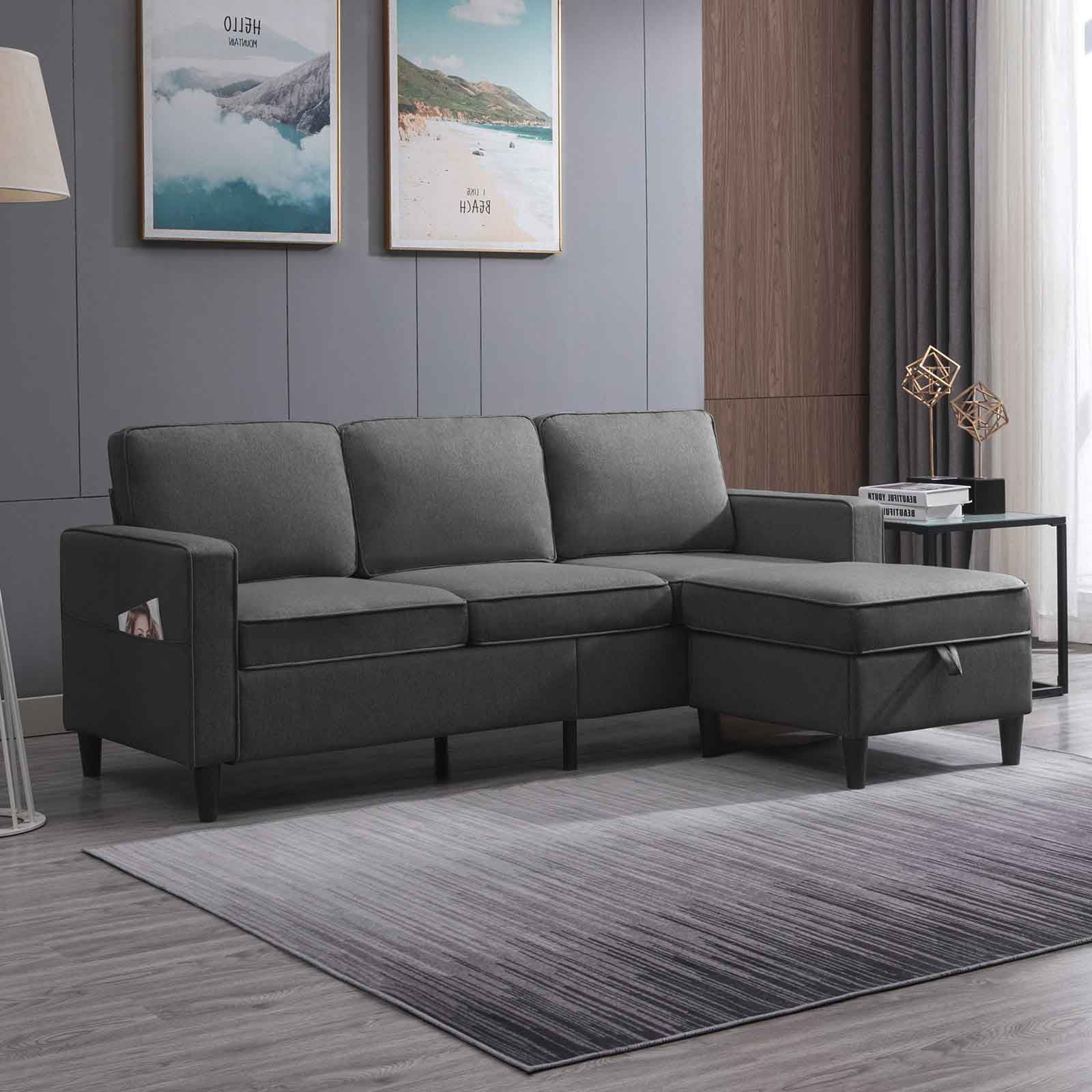 CECER Convertible Sectional Sofa Couch 3 Seat L Ireland Ubuy
