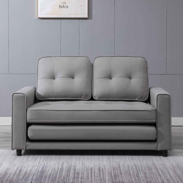 CECER Pull Out Sofa Bed, 3in1 Convertible Loveseat Sleeper Sofa with