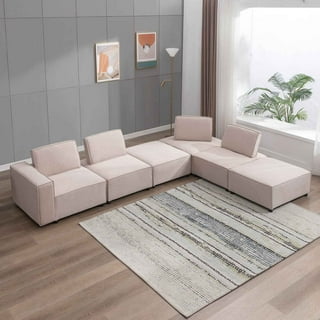 Bush Furniture Coventry 128W U Shaped Sectional Couch with Reversible ...