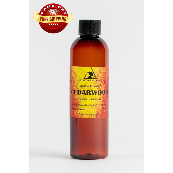 CEDARWOOD ESSENTIAL OIL ORGANIC AROMATHERAPY 100% PURE NATURAL 4 OZ