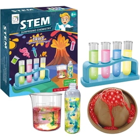 CEDQ STEM Toys, Science Kit for Kids, 14-in-1 Science Lab Experiments for Ages 6+, Chemistry and Physics Set for Boys and Girls, Science Kit for Kids 8-12 Years Old Gifts