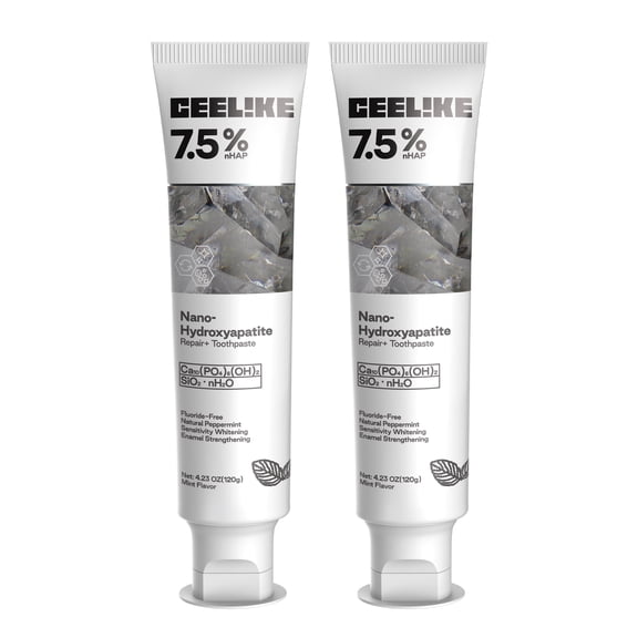 CEELIKE Hydroxyapatite Toothpaste for Advanced Enamel Protection, Gentle and Effective Formula, Fluoride-Free Toothpaste for Sensitive Teeth, 4.23oz (2)