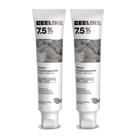 CEELIKE Hydroxyapatite Toothpaste for Advanced Enamel Protection, Gentle and Effective Formula, Fluoride-Free Toothpaste for Sensitive Teeth, 4.23oz (2)