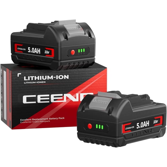 CEENR 2-Pack 5.0Ah Battery Replacement for Makita 18V Battery,Compatible with BL1850B BL1840B 1860B BL1830B BL1815B Batteries Cordless Power Tool and Charger