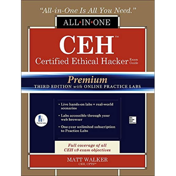 Pre-Owned Ceh Certified Ethical Hacker All-In-One Exam Guide [With Online Practice Labs] (Hardcover) 1260011178 9781260011173