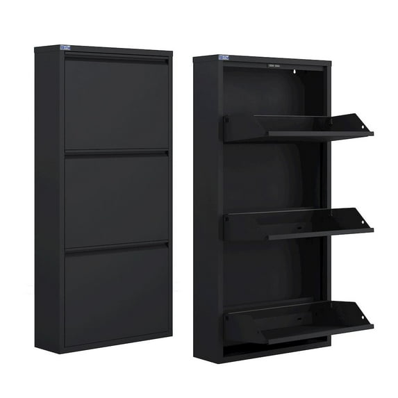 CEHA USA Antibacterial 3 Tier metal shoe cabinet without holes