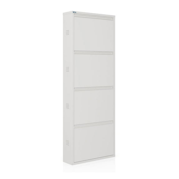 CEHA USA Antibacterial 4 Tier metal shoe cabinet side holes