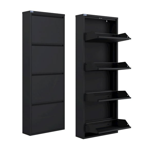CEHA USA Antibacterial 4 Tier metal shoe cabinet without holes