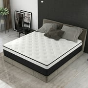 lemontalking 12 inch Hybrid Mattress in a Box, Innerspring and Gel Memory Foam,Twin