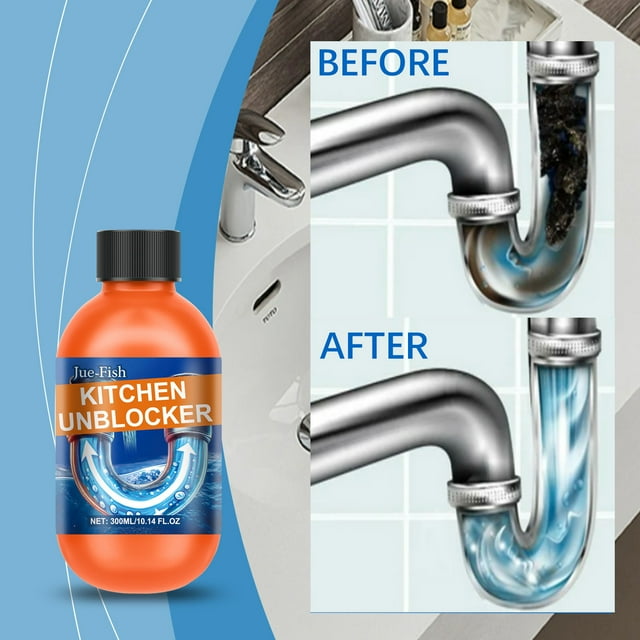 CEHVOM Bathroom Cleaner Pipe Unclogger Kitchen Unclogger Powerful Pipe Unclogger Sink Sewer ...