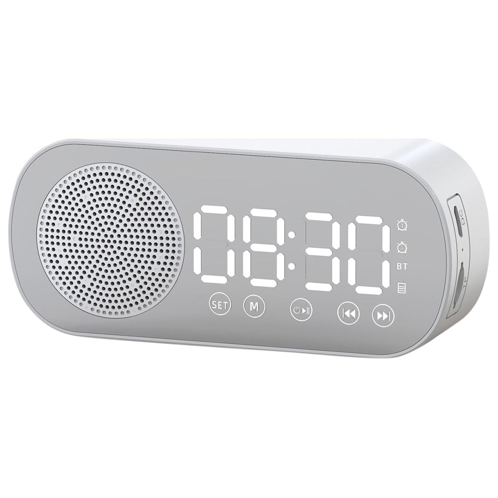 CEHVOM SPEAKERS LED Mirror Digital Alarm Clock Big Display Table Alarm
