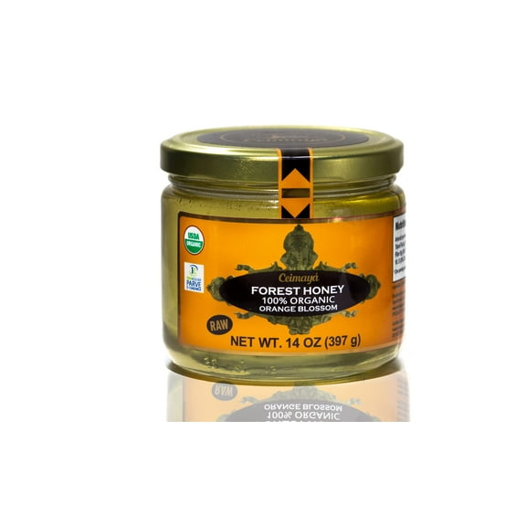 CEIMAY | Forest Honey, Orange Blossom, pure raw honey, 100% Organic & Kosher | 14 oz
