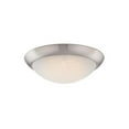 thumbnail image 1 of Westinghouse 6308800 11-Inch LED Indoor Flush Mount Ceiling Fixture, Brushed Nickel Finish with White Alabaster Glass, 1 of 4