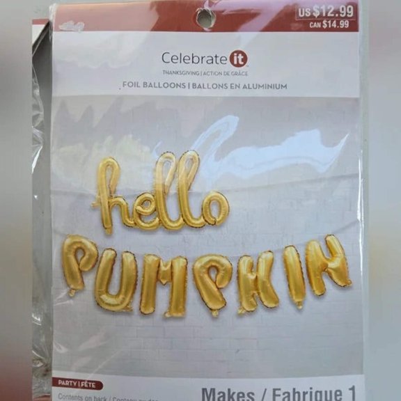 Thanksgiving Foil Balloons by Celebrate It "Hello Pumpkin"