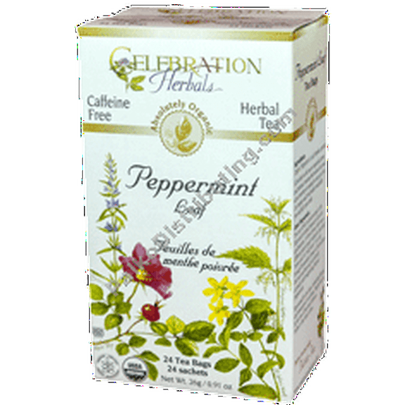 CELEBRATION HERBALS Peppermint Leaf Tea Organic 24 BAG