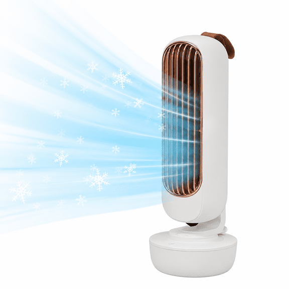 CELECTIGO Portable Air Cooling Desk Fan with Humidifier, Portable Air Conditioners Fan, Small Personal Air Cooler, Quiet Mini Mobile Cooling Fan, 3 Speeds
