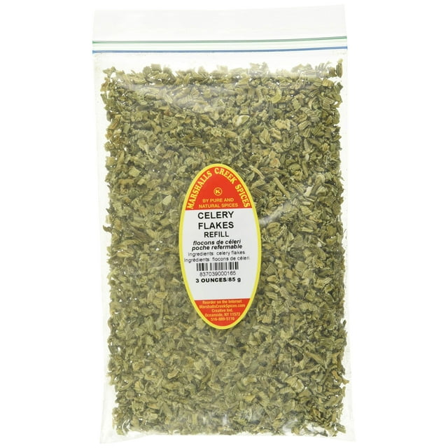 CELERY FLAKES REFILL FRESHLY PACKED IN FOOD GRADE HEAT SEALED POUCHES