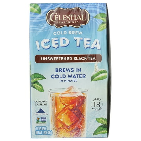 CELESTIAL SEASONINGS: Tea Cld Brw Unsweetened, 18 bg
