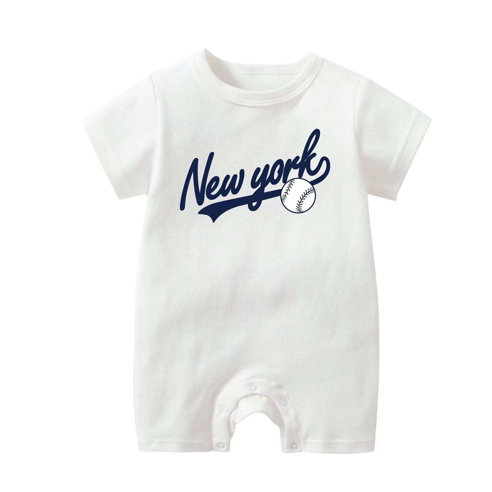 CELIEAN Baby Clothes Unisex Bodysuit Casual Baseball Letter Print