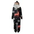 CELIEAN Casual Christmas Parent Child Outfit Snowflake Deer Printed