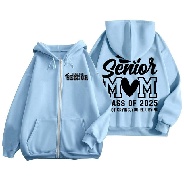 CELIEAN Ladies Senior Mom 2025 Shirt 2025 Graduating Class Sweatshirt T