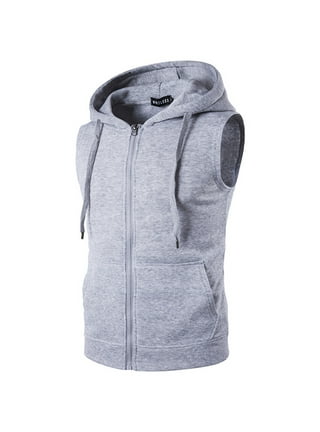 Sleeveless Hoodie Zipper