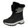 CELIEAN Men's New Winter Outdoor Thickened Non Warm Snow Boots