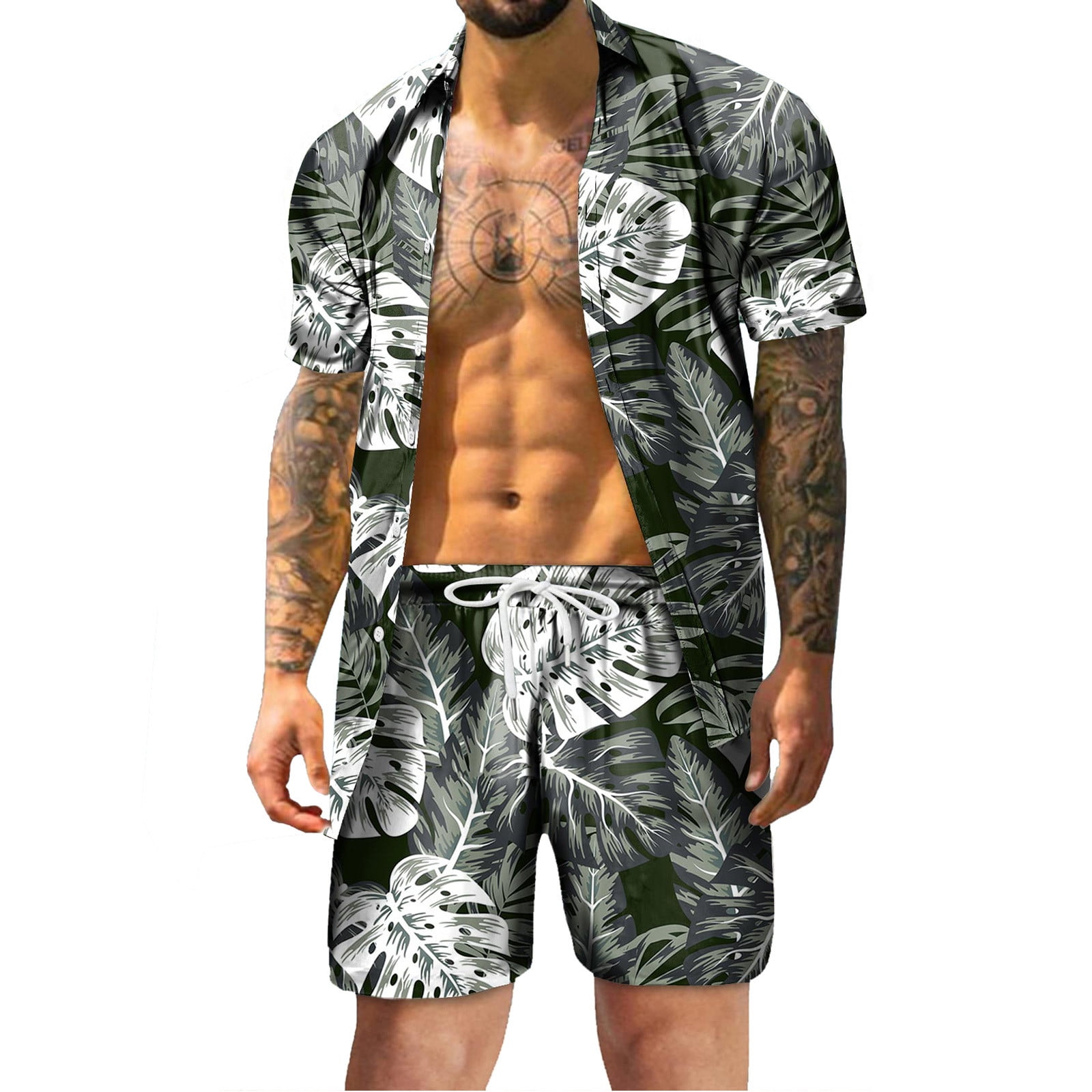 CELIEAN Mens Summer Fashion Leisure Hawaii Seaside Holiday Beach