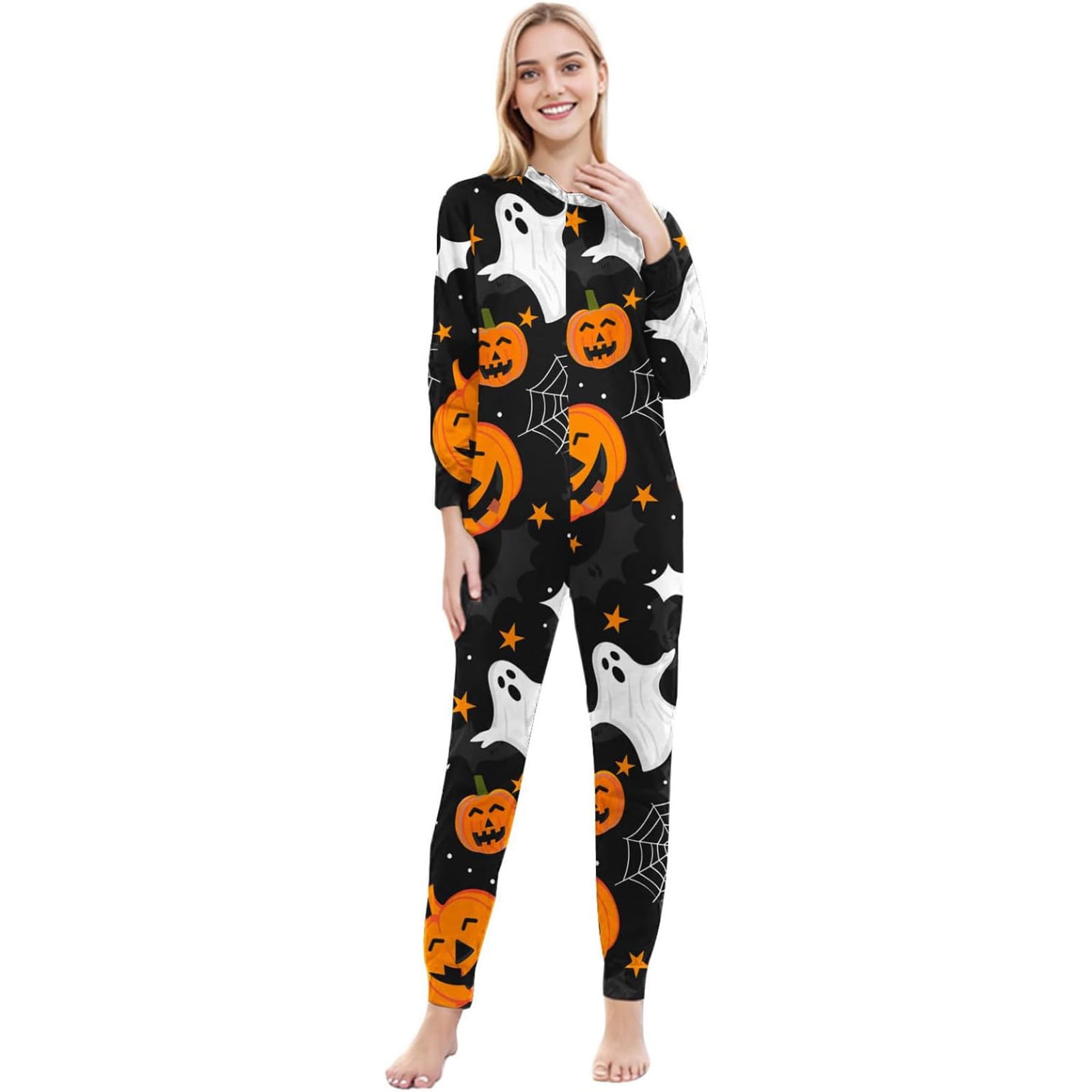 CELIEAN Parent Child Outfit Cute Cartoon Print Hooded Zipper Home