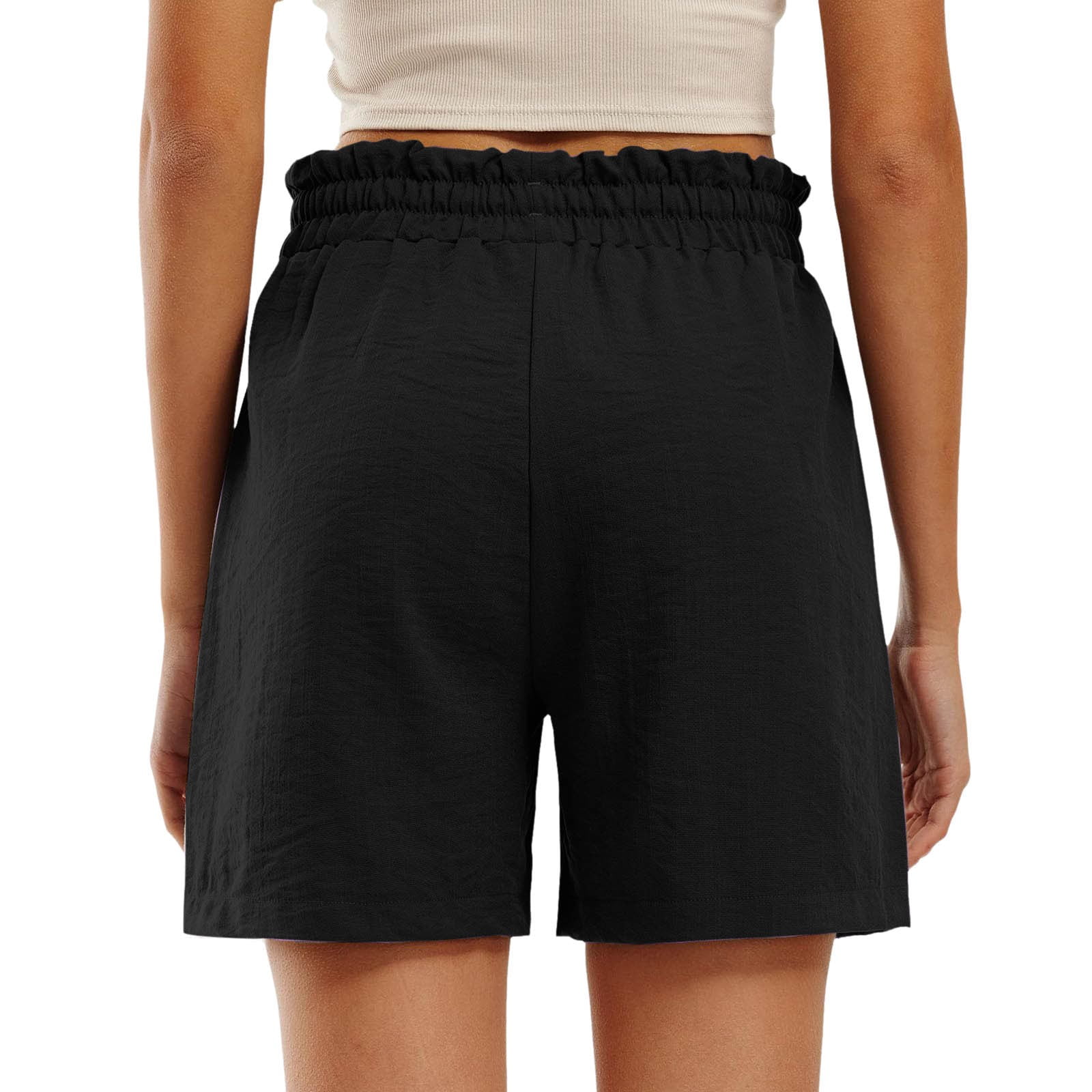 CELIEAN Shorts For Women Trendy Summer Drawstring Comfy Shorts With