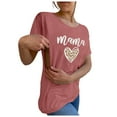 CELIEAN Women Maternity Nursing Shirt Funny Mama Shirt Cute Leopard