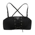 CELIEAN Women's Large Strapless Underwear Gathered Non Bra Sexy Back