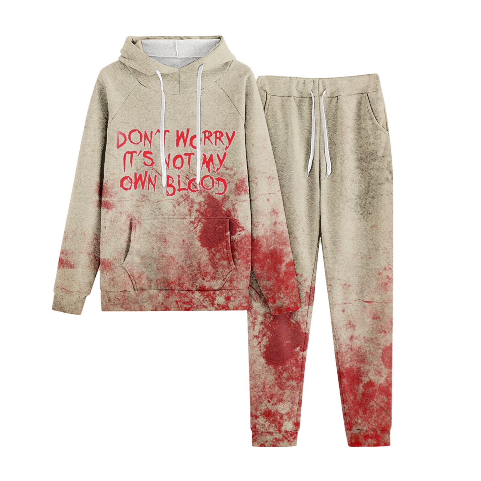 Halloween Print Lapel Short-Sleeved Shorts Homewear Set main image 0
